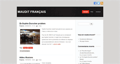 Desktop Screenshot of mauditfrancais.com